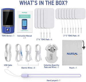 [24 Modes] NURSAL AS1080 Dual Channel TENS EMS Unit Muscle Stimulator - Nursal