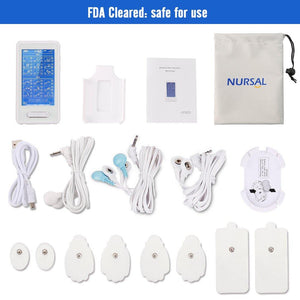 Touch Screen TENS EMS Combination Unit with 8 Pads Therapy Machine - Nursal