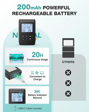 NURSAL 4 in 1 Tens Unit Muscle Stimulator, Dual Channel EMS Massage Machine with 40 Intensities - Nursal