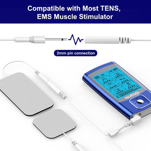 TENS Unit Replacement Pads, NURSAL Reusable TENS Electrode Pads 2x2 20pcs with Upgraded Self - Stick Performance for Electrotherapy, Compatible with AUVON TENS, TENS 7000, Etekcity, Nicwell Care Tens - Nursal