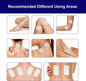 TENS Unit Replacement Pads, NURSAL Reusable TENS Electrode Pads 2x2 20pcs with Upgraded Self - Stick Performance for Electrotherapy, Compatible with AUVON TENS, TENS 7000, Etekcity, Nicwell Care Tens - Nursal