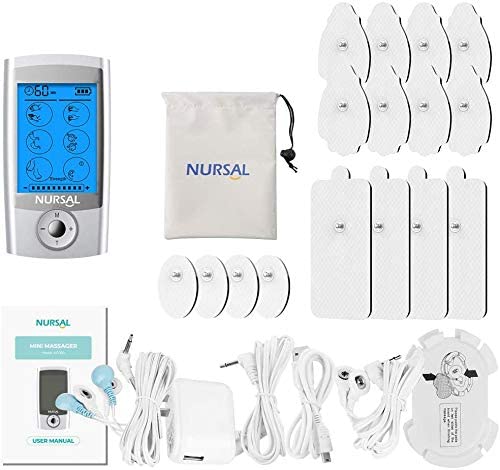 24 Modes] NURSAL AS1080 Dual Channel TENS EMS Unit Muscle Stimulator –  Nursal