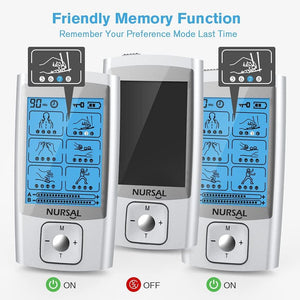 NURSAL 24 Modes Dual Channels EMS TENS Machine - Nursal