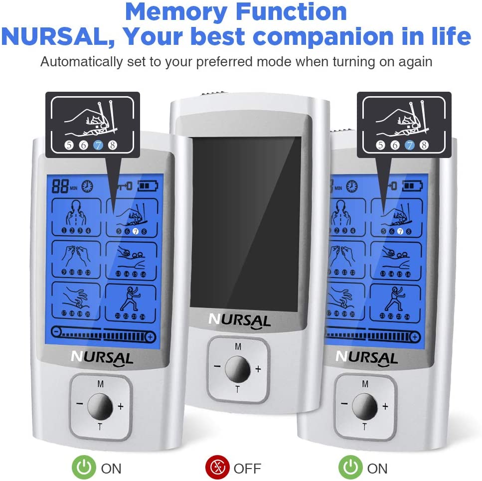 NURSAL 24 Modes Tens Units Muscle Stimulator Therapy Massager Pain Relief  AS1080