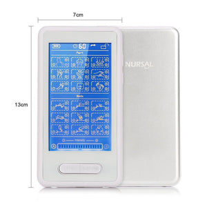 Touch Screen TENS EMS Combination Unit with 8 Pads Therapy Machine - Nursal